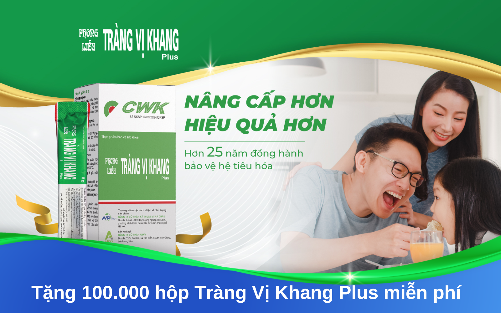 Tặng 100.000 hộp Tràng Vị Khang Plus miễn phí - Đăng ký ngay
